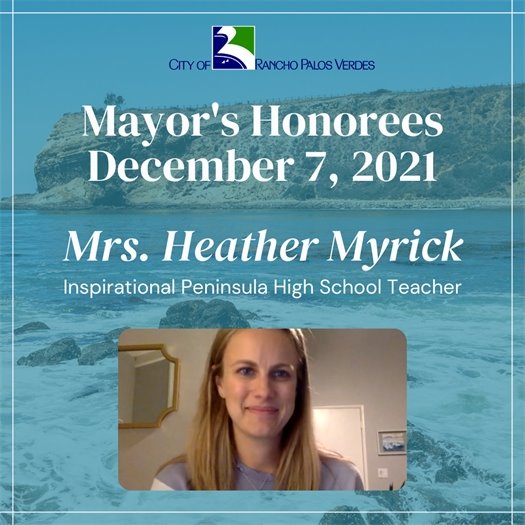 Mayor's Honoree December 7: Heather Myrick