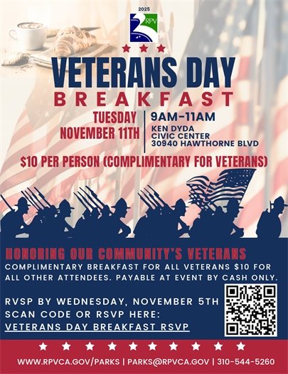 Veterans Day Breakfast flyer (PDF)