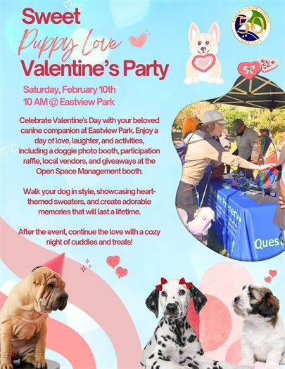 Sweet Puppy Love Valentines Party at Eastview Park 