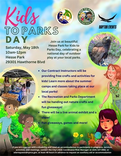 kids to parks day 2023 5/20/23 10-1pm Hesse Park