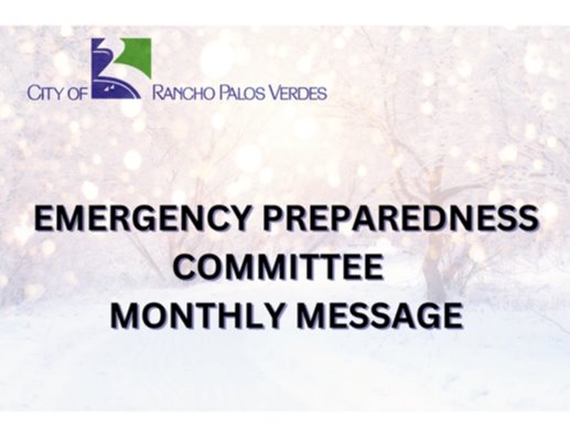 Emergency Preparedness Committee Monthly Message