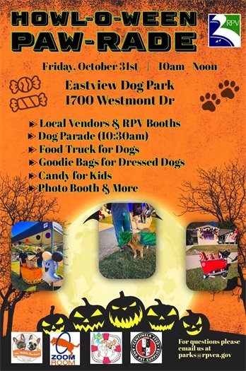 Annual Dog Halloween Party at Eastview Park 