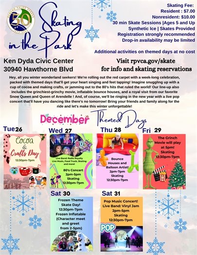 Skating in the Park Calendar 