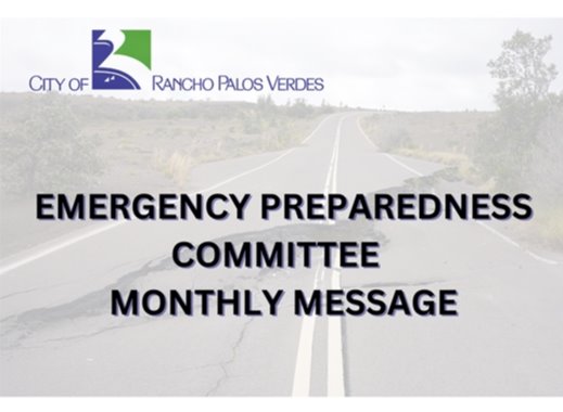 Emergency Preparedness Committee Monthly Message