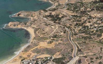 Portuguese Bend Landslide area