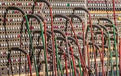 Old-fashioned switchboard