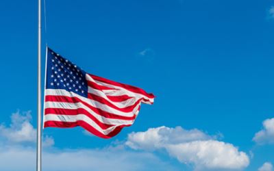 American Flag at Half-Staff