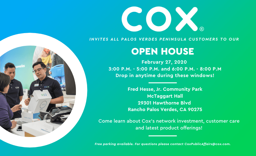 Palos Verdes Open House  February 27 2020