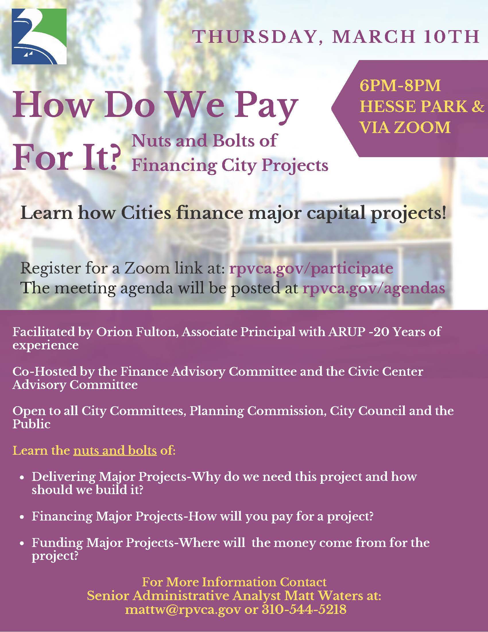 Municipal Financing Workshop