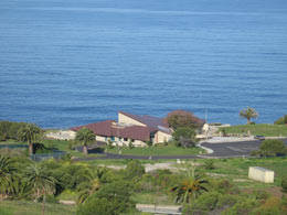 Lower Point Vicente with water in the background.