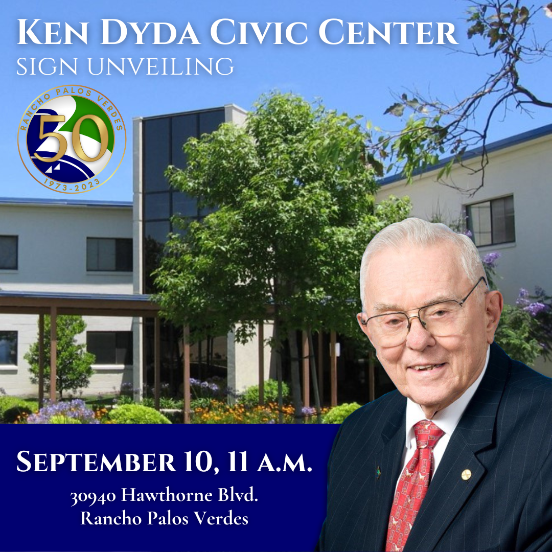 Ken Dyda Civic Center Sign Unveiling