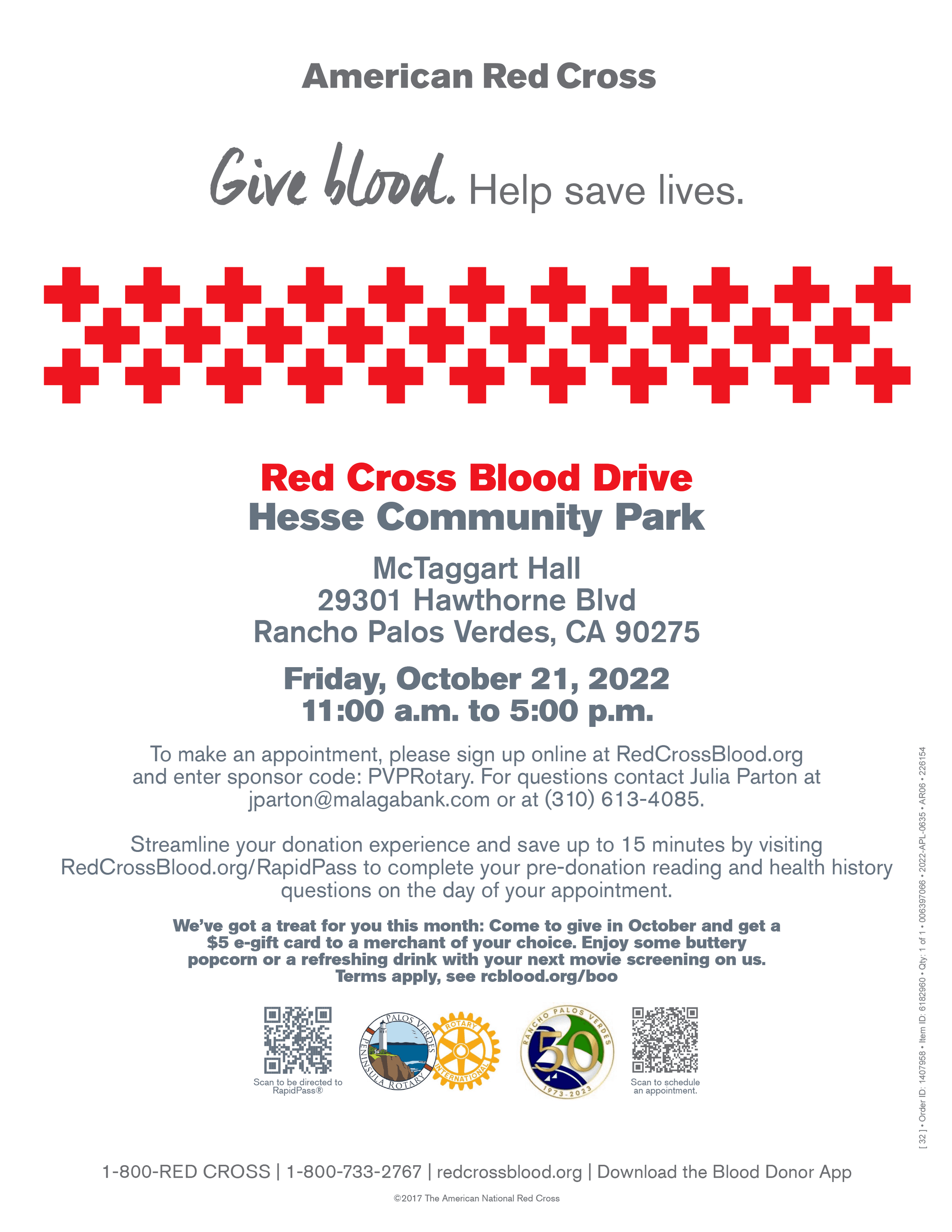 Blood Drive flyer