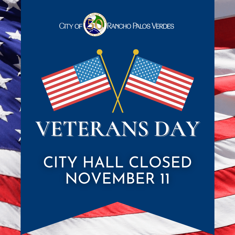 City Hall Closed Veterans Day graphic