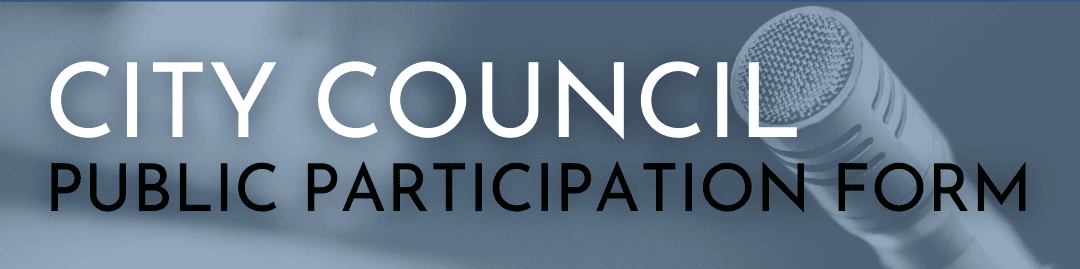 Public Participation Form Banner - CC