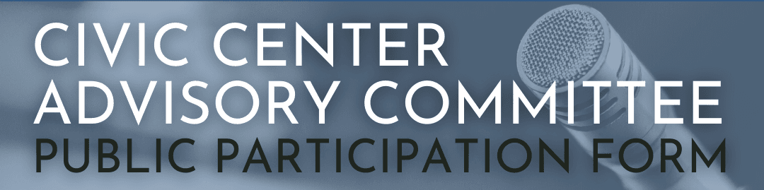 Public Participation Form Banner - CCAC