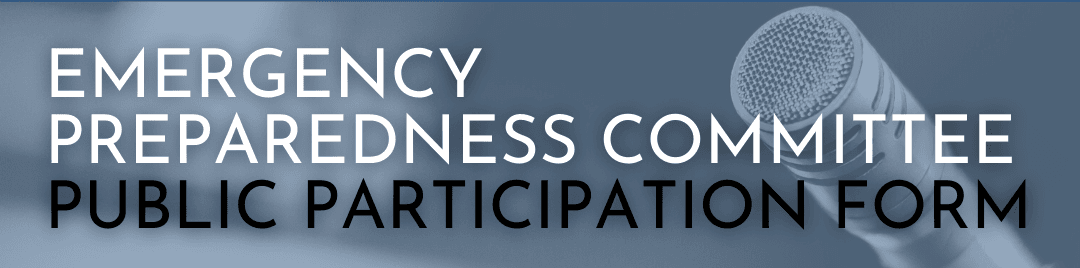 Public Participation Form Banner - EPC