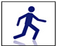 Drawing of person running