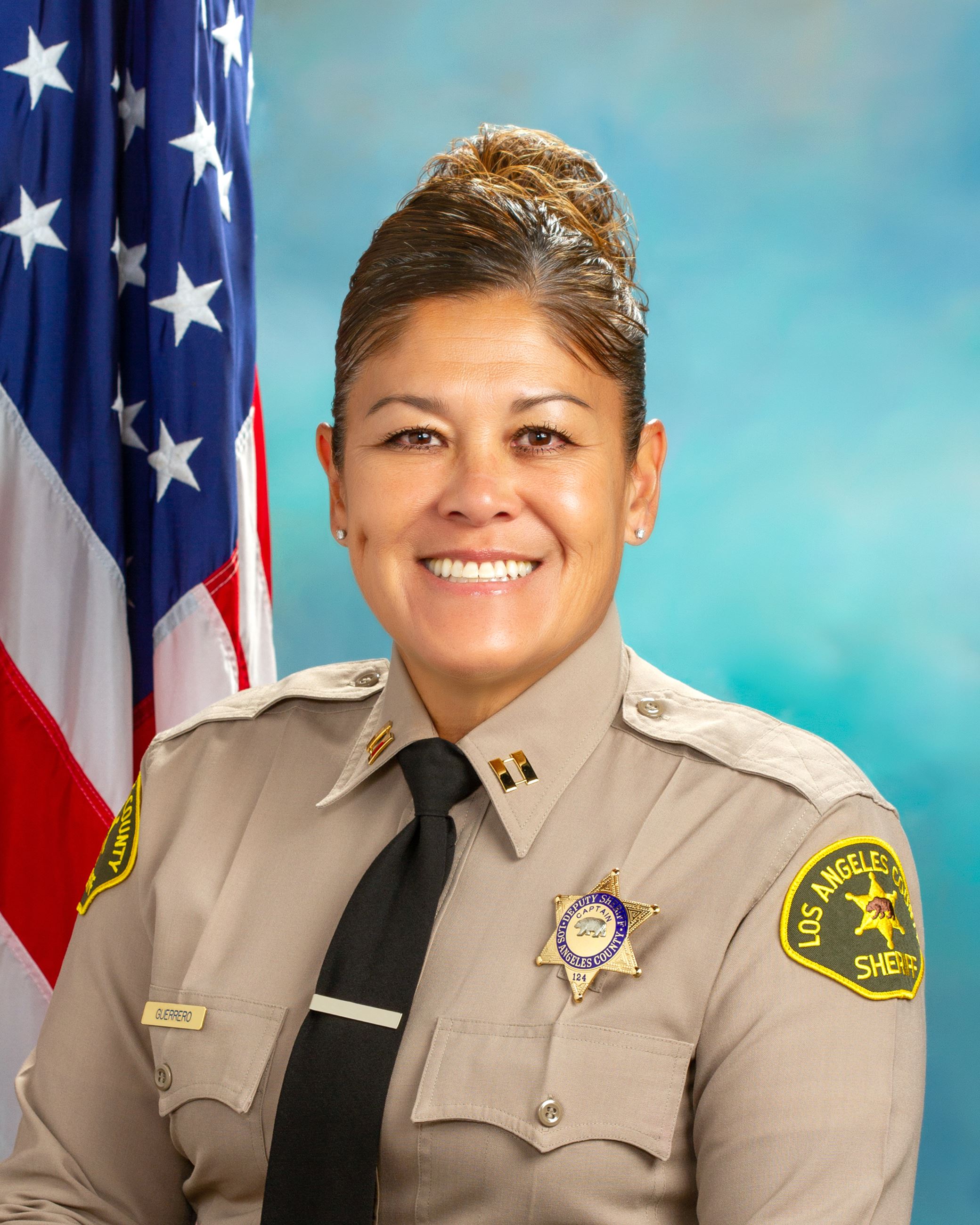 A headshot of newly named Lomita Sheriff's Station Capt. Kimberly Guerrero. Photo: Los Angeles Co
