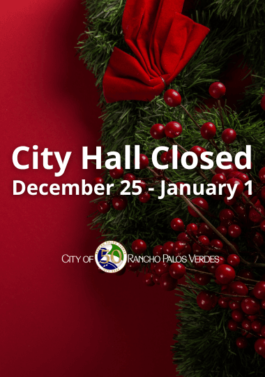City Hall Closed December 25-January 1