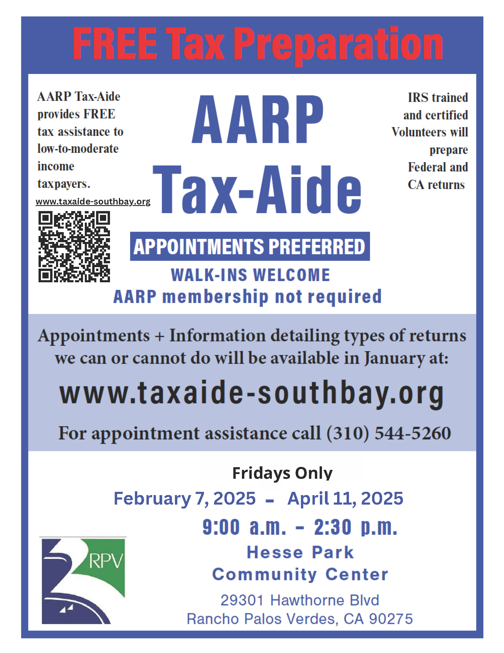 Tax Help Flyer 2024 (PDF)