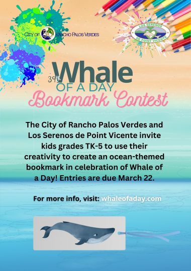 Whale of a Day Bookmark Contest 
