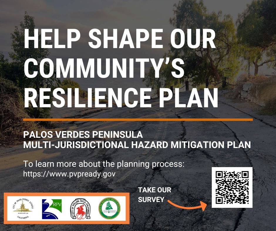 Help Shape Our Community's Resilience Plan.  Take our survey at www.surveymonkey.com/r/PVP_HMP