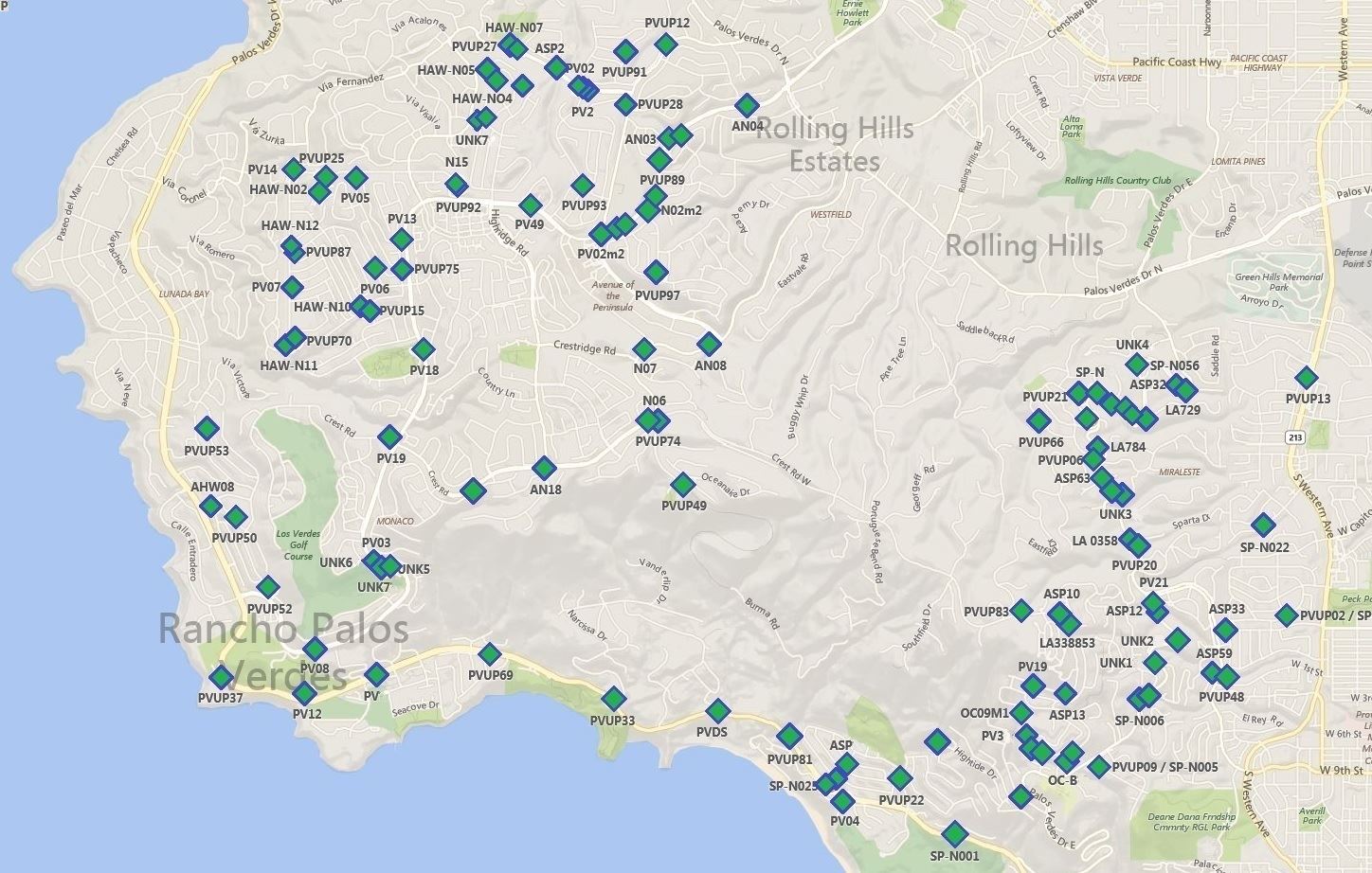 Interactive GIS City Cell Map