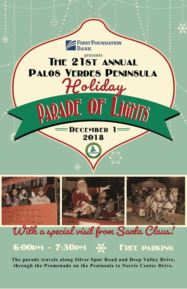 2018 Holiday Parade of Lights flyer