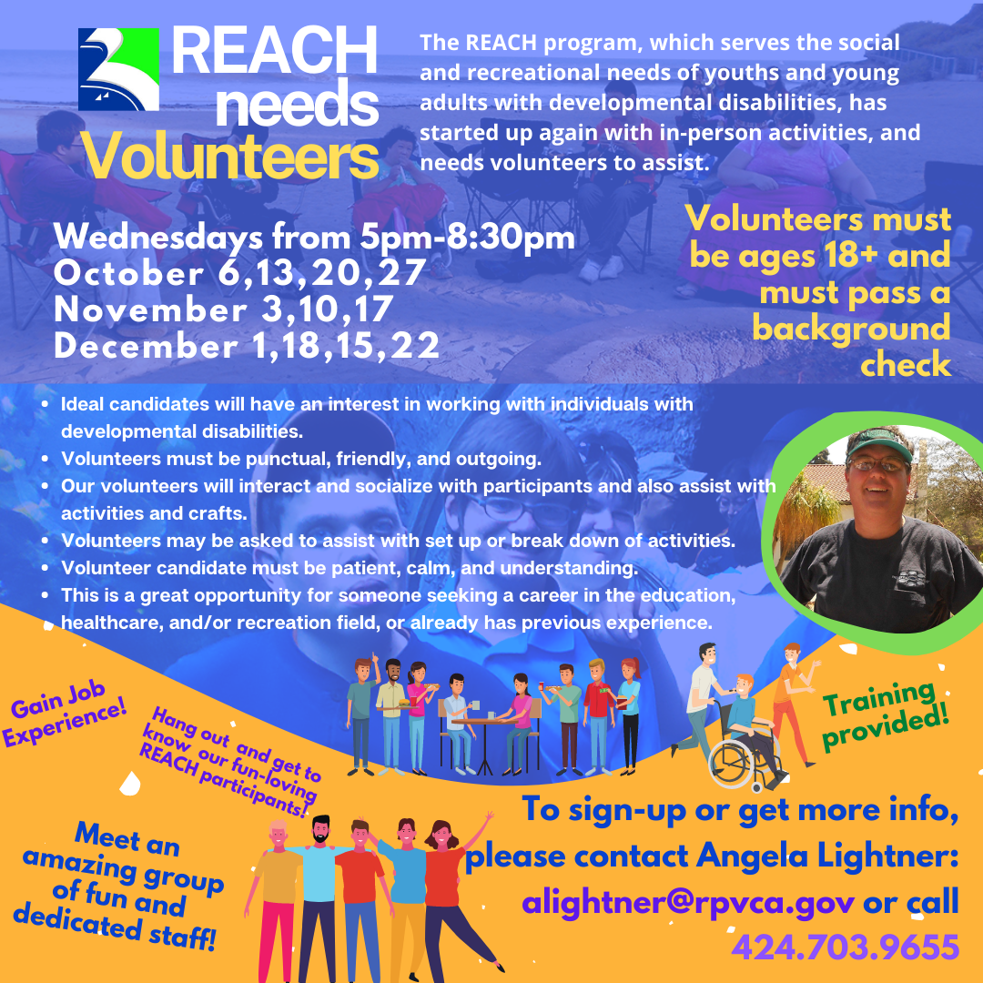REACH Volunteers needed