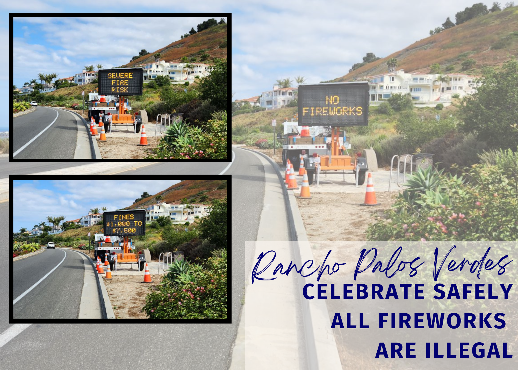 4th of July Electronic Message board display