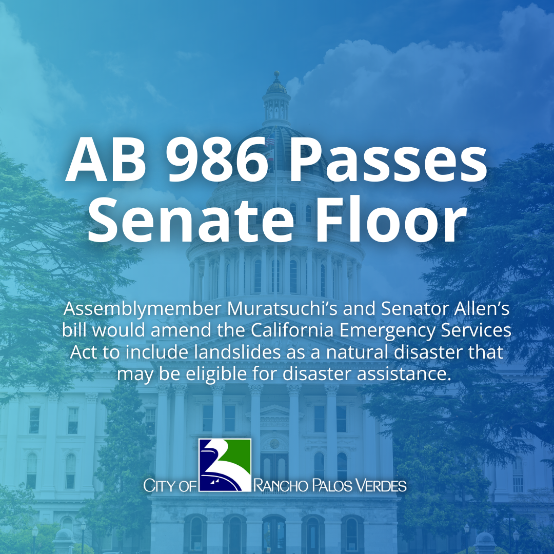 AB 986 Passes Senate Floor